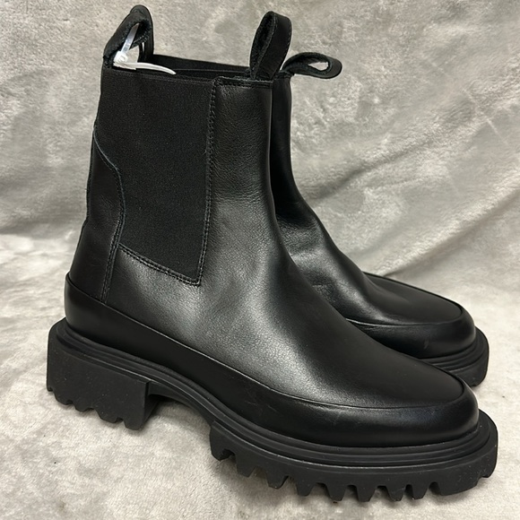 AllSaints Harlee Lug Sole Chelsea Boots Size 37.5 - Picture 3 of 10